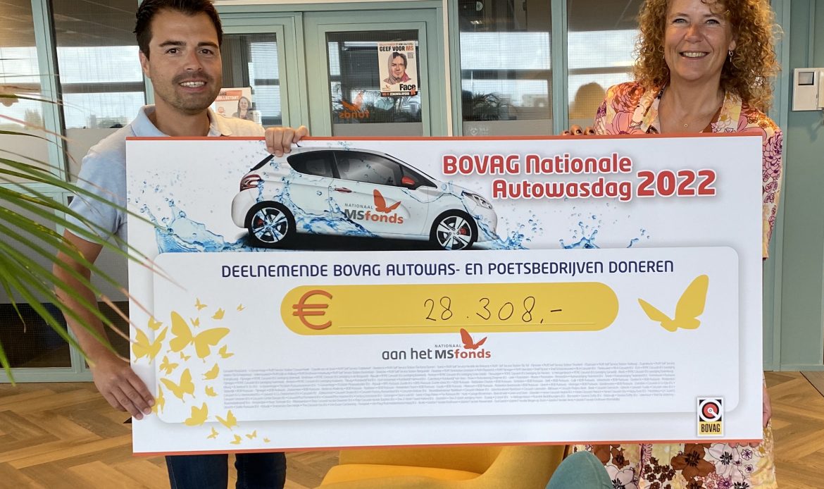 Bovag was -en poetsbedrijven halen 28308 euro op voor MS Fonds